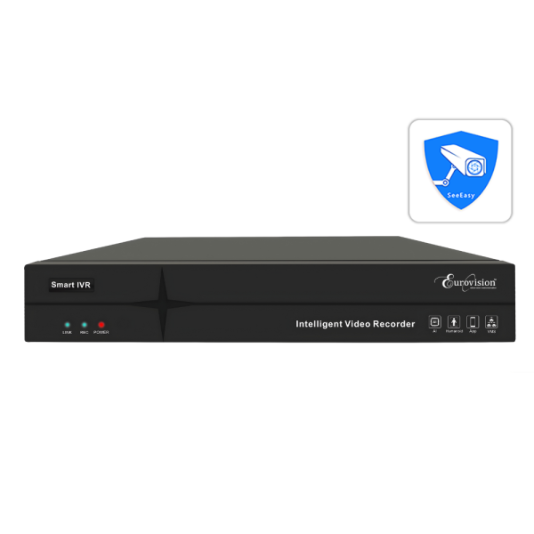 Eurovision 64 Channel 4K Intelligent Video Recorder EV-IVR-AI9064-4D and EV-IVR-9936-HD-AIO and EV-IVR9916-AIO and EV-IVR9910-HD