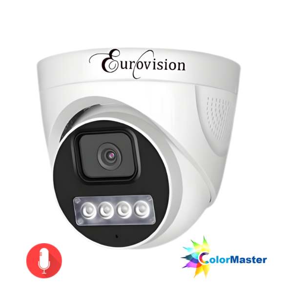 Eurovision 3MP Full-Color Dual-Light Dome IP Camera EV-IPC-FC10D-AK and EV-IPC-FC101D-AK