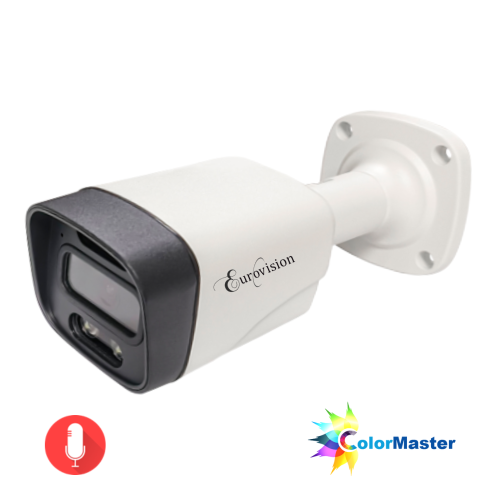 Eurovision 3MP Full-Color Bullet Security Camera EV-IPC-DL12B-PE
