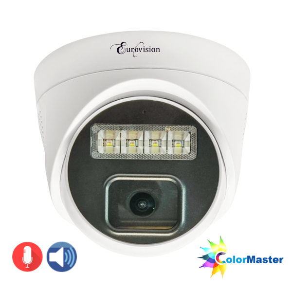 Eurovision 4MP Full Color Dome IP Camera EV-IPC-FC20D-DMS-V3