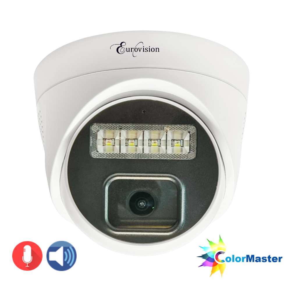Eurovision 4MP Full Color Dome IP Camera EV-IPC-FC20D-DMS-V3