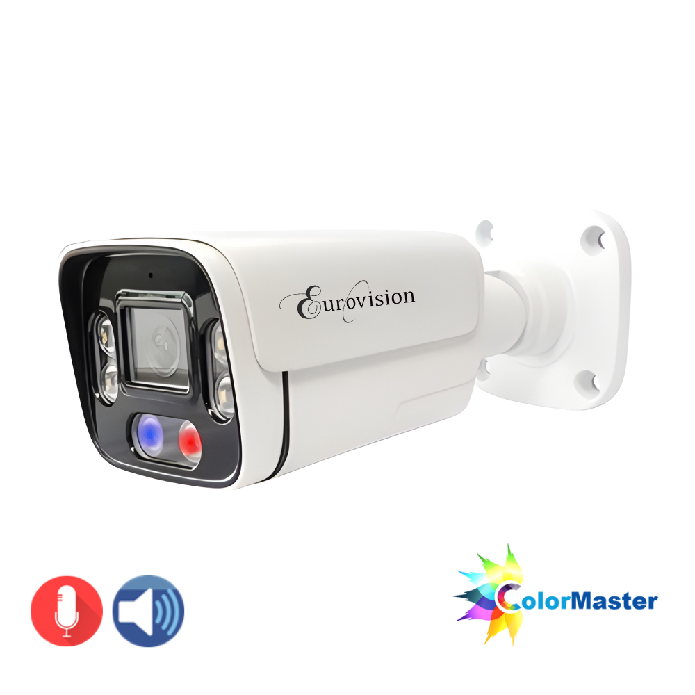 Eurovision 4MP Full-Color Bullet Security Camera EV-IPC-26B-MBDA-RB