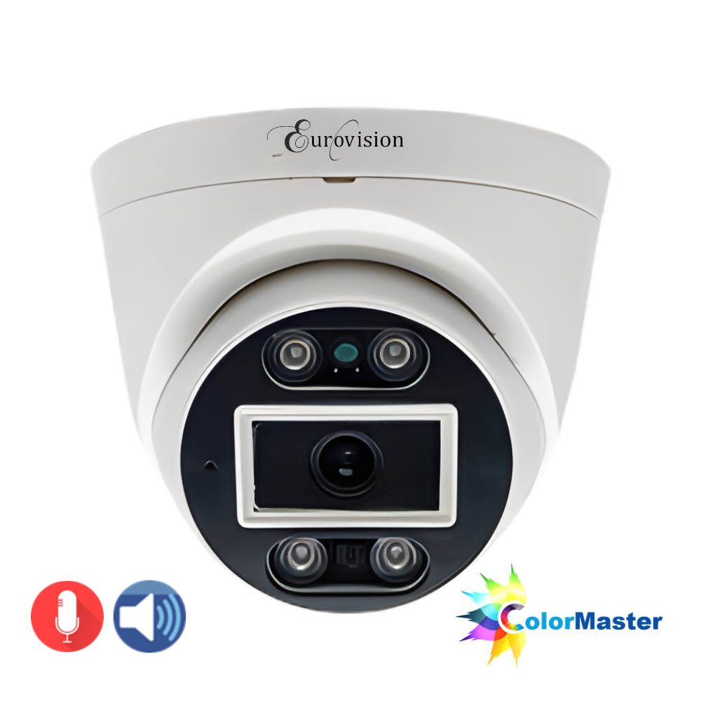 Eurovision 5MP AI Full-Color Dome IP Camera EV-IPC-FC30DMS-AI