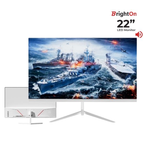 EV-GT2200A-W 22 Inch Full HD LED Monitor with 100Hz Refresh Rate and Stereo Speakers