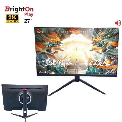 EV-GT2700-C 27 Inch 2K Gaming Monitor with 165Hz Refresh Rate and Built-in Speakers