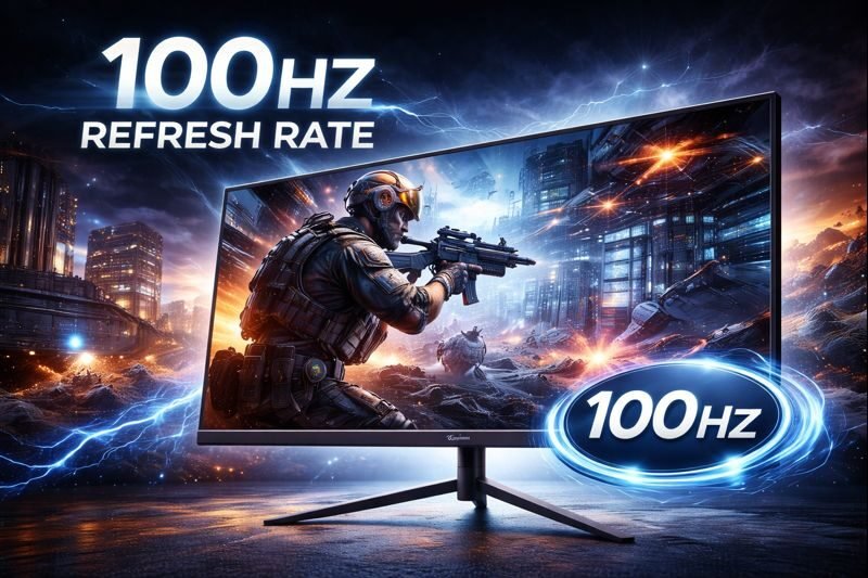 Eurovision 100Hz monitor delivering smooth high refresh rate display for CCTV surveillance and professional monitoring