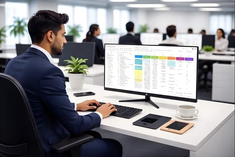 Eurovision office monitor for daily office work, meetings, and professional productivity display