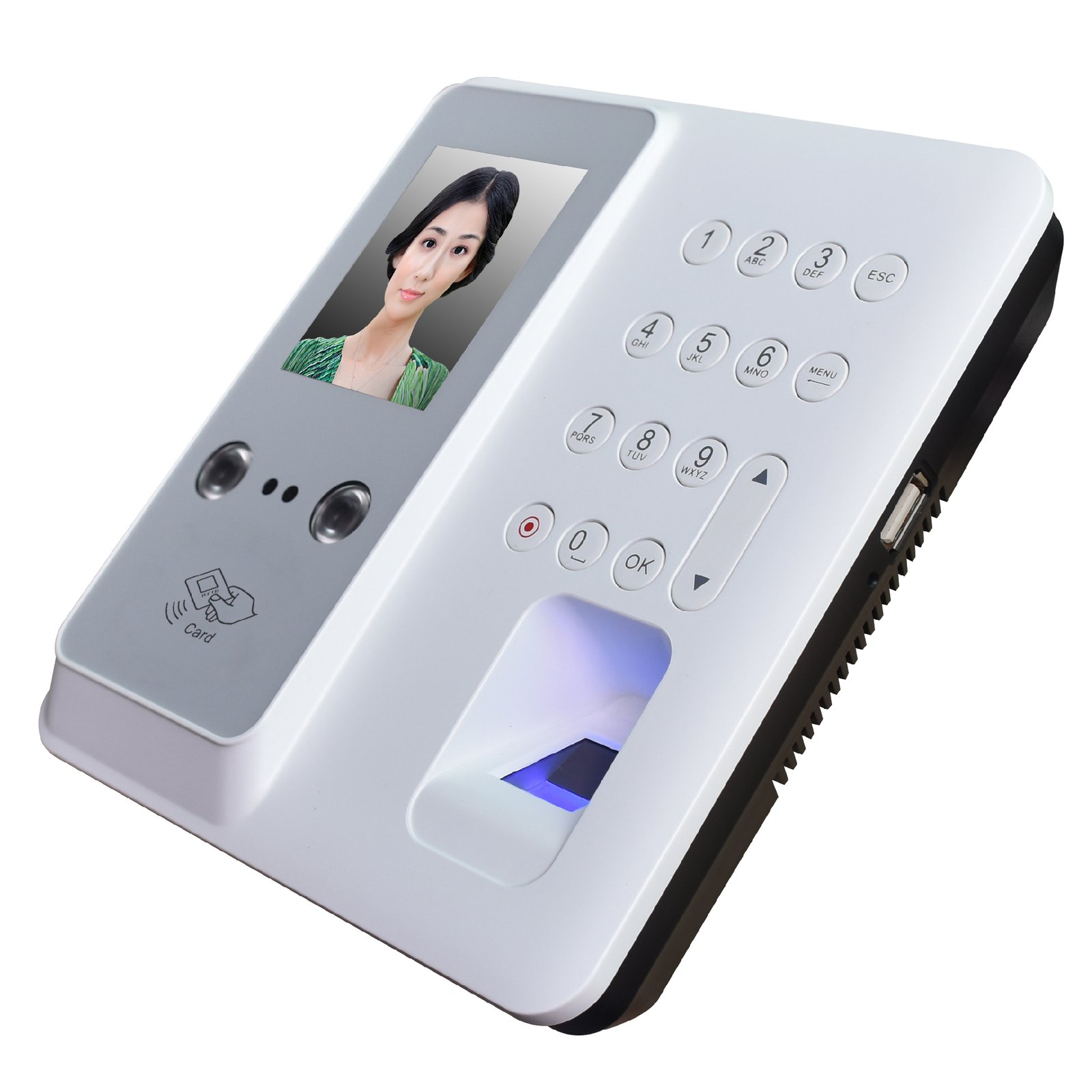 Eurovision EVF612-W face recognition fingerprint access control device with TFT display