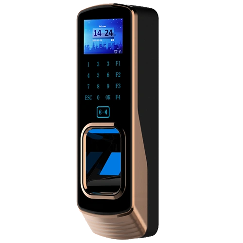 Eurovision EVS90 fingerprint access control device with LCD display and touch keypad
