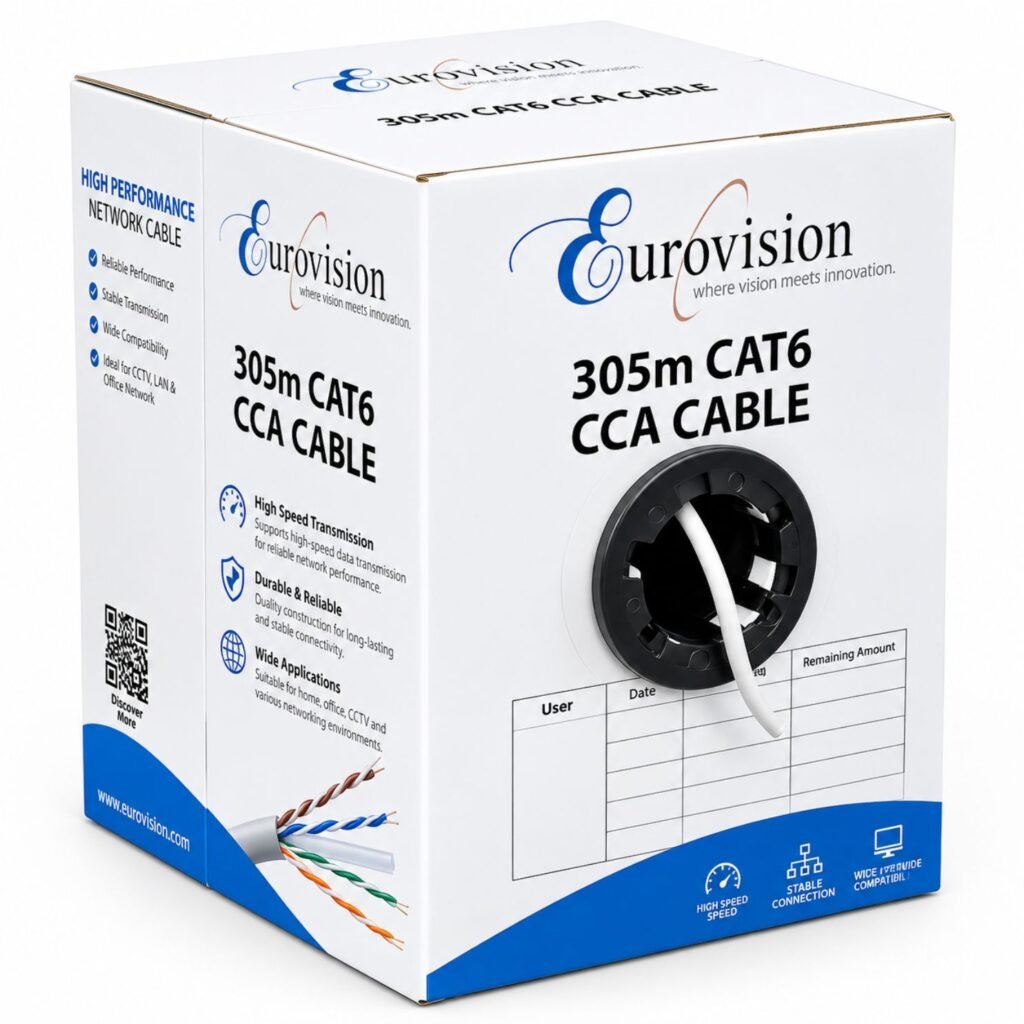 Eurovision EV-C1030-GR 305m CAT6 CCA Indoor Cable